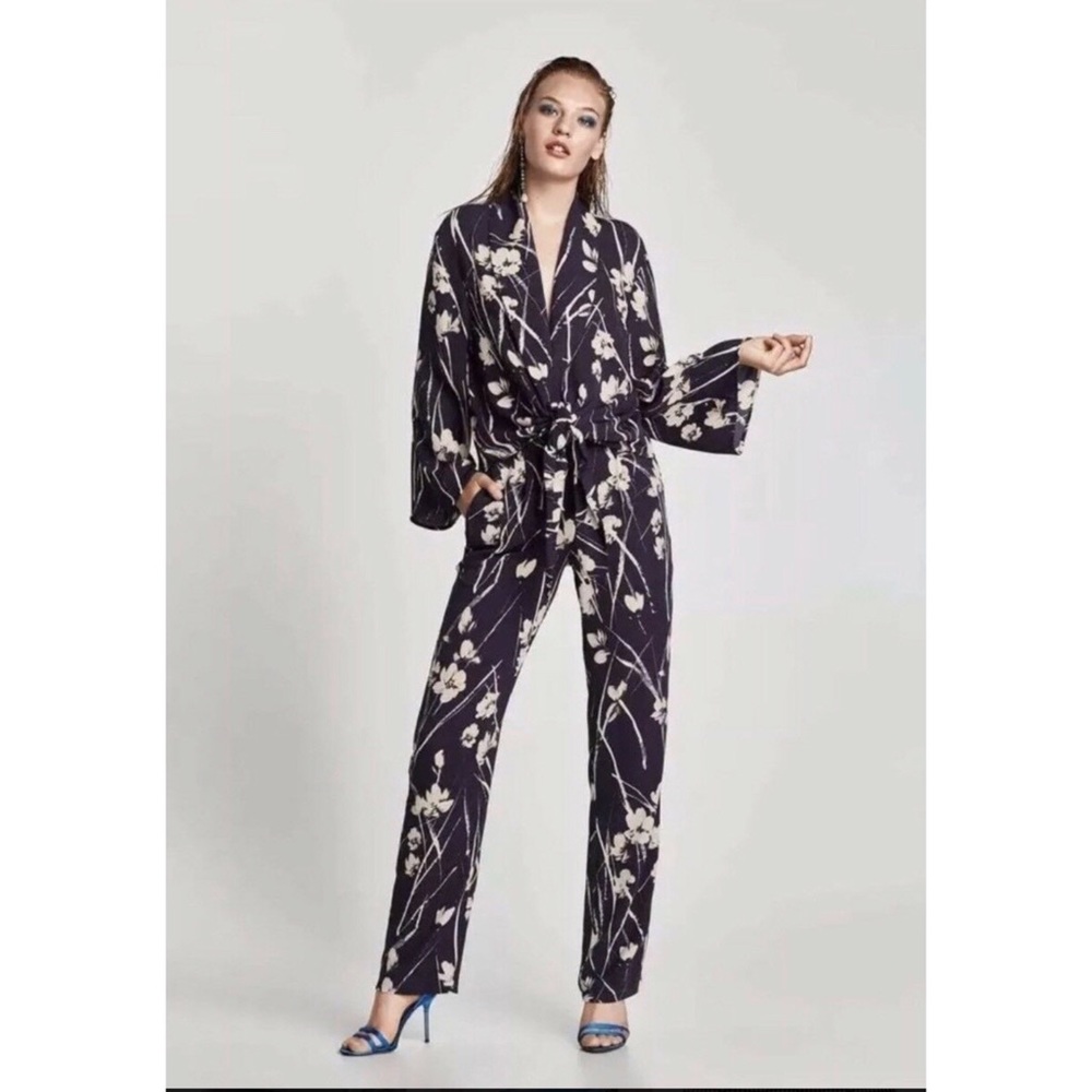 2019 ZARA Kimono 2 Piece Pant Set!